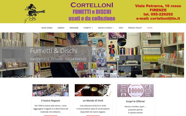 Screenshot of fumetticortelloni.net