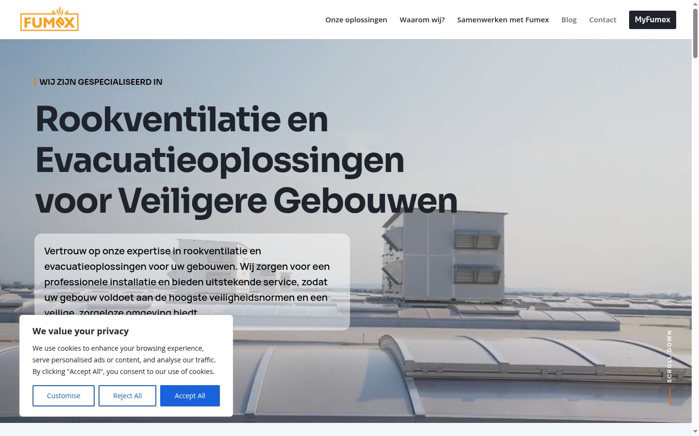 Screenshot des Einwilligungsbanners vor jeglicher Interaktion