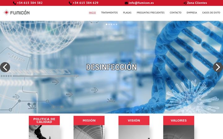 Screenshot of fumicon.es