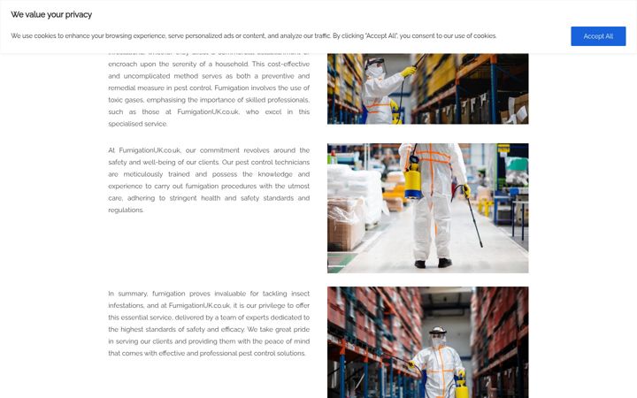Screenshot of fumigationuk.co.uk