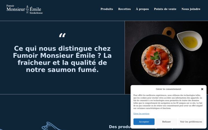 Screenshot of fumoir-monsieur-emile.com