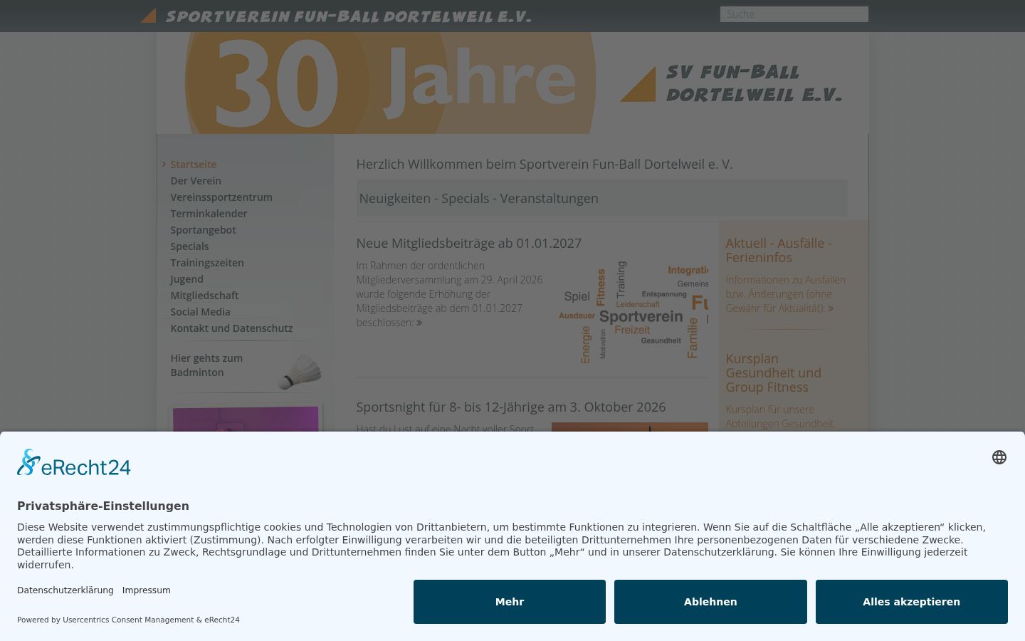 Zrzut ekranu banera zgody wyświetlanego przed jakąkolwiek interakcją