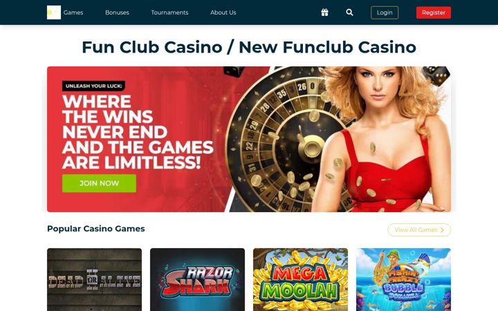Ekrano kopija fun-club-online.co.uk