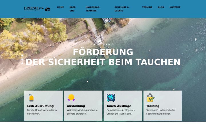 Screenshot of fun-diver-ev.de