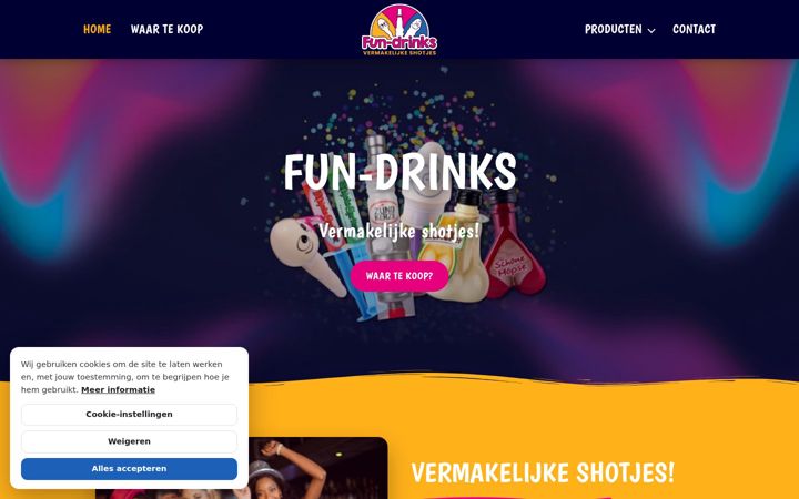 Screenshot of fun-drinks.nl