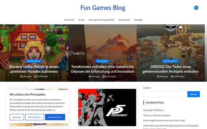 Screenshot of fun-games-blog.de