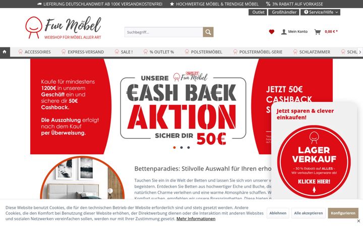 Screenshot of fun-moebel.de