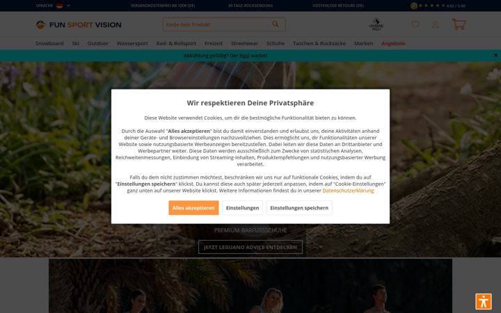 Screenshot of fun-sport-vision.com