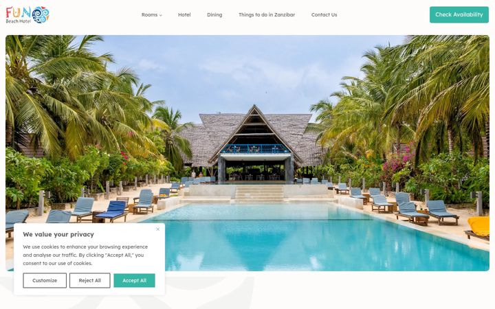 Screenshot of fun-zanzibar.com