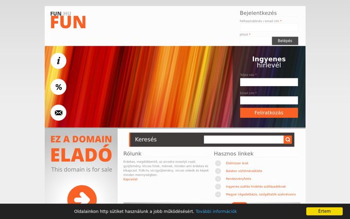 Screenshot of fun.hu