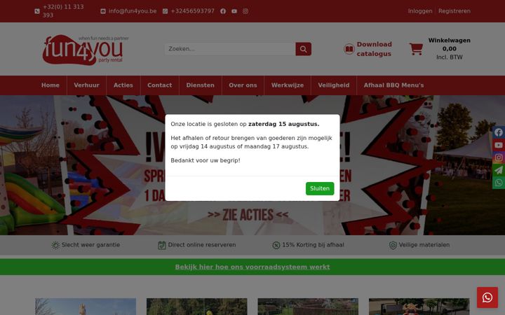 Screenshot του fun4you.be