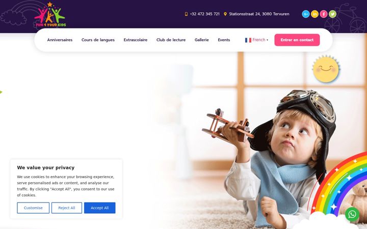 Screenshot του fun4yourkids.be