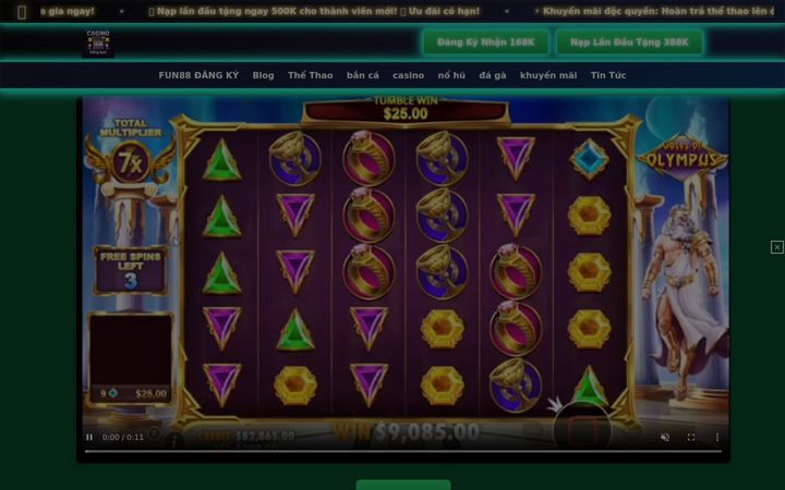 Screenshot of fun88w.com