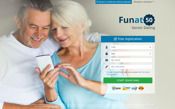 Screenshot of funat50.com