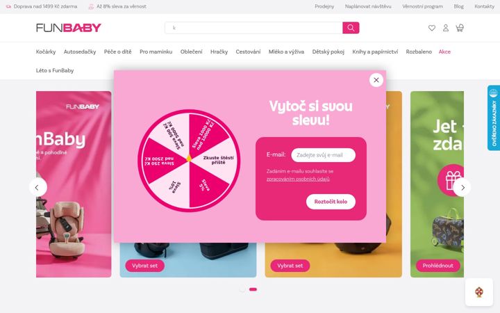 Screenshot of funbaby.cz