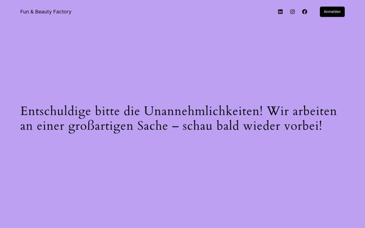 Screenshot of funbeautyfactory.de