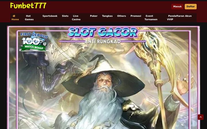 Screenshot of funbet777.org