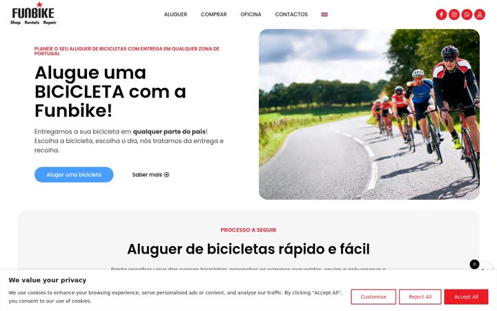 Screenshot van funbike.pt