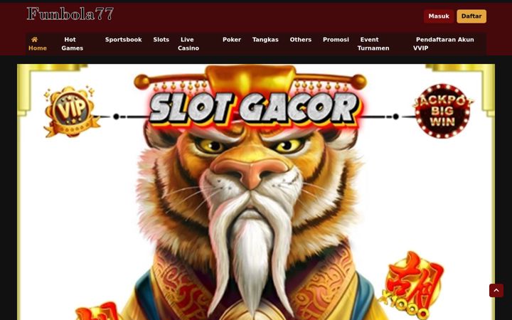 Screenshot of funbola77.com