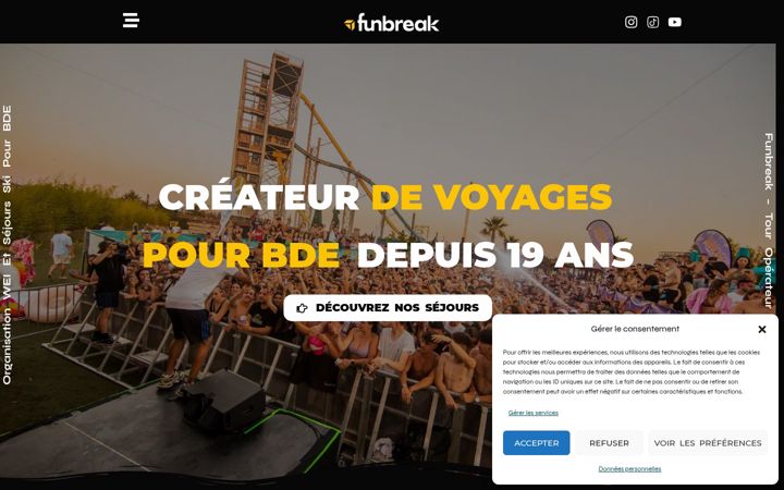 Screenshot of funbreak.fr