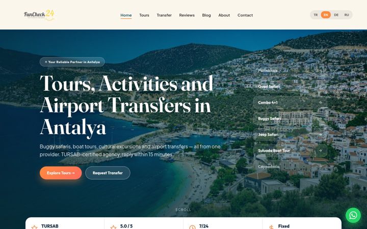 Screenshot of funcheck24travel.com