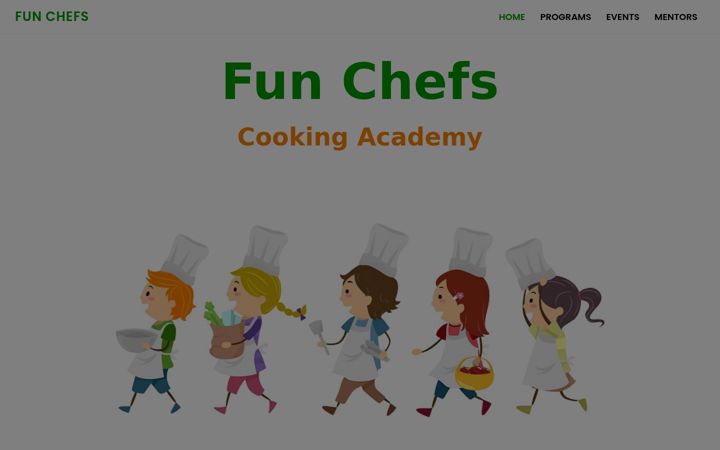 Screenshot of funchefs.com