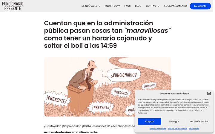 Screenshot of funcionariopresente.me