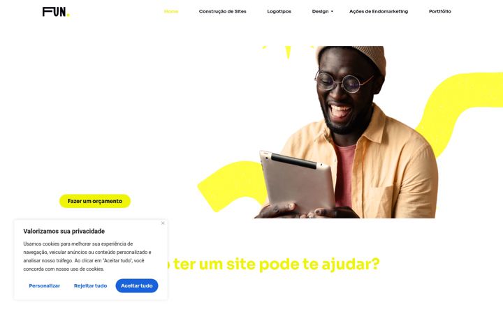 Screenshot of funcomunicacao.art.br