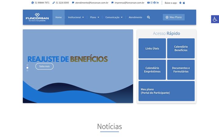 Snimka zaslona za funcorsan.com.br