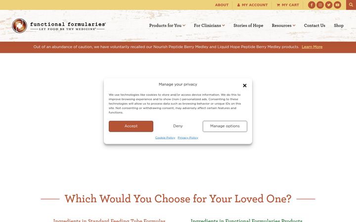 Screenshot of functionalformularies.com