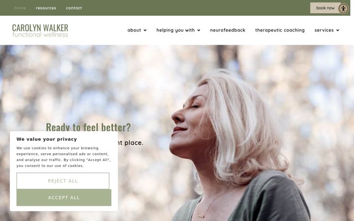 Snímek obrazovky functionalwellness.com.au