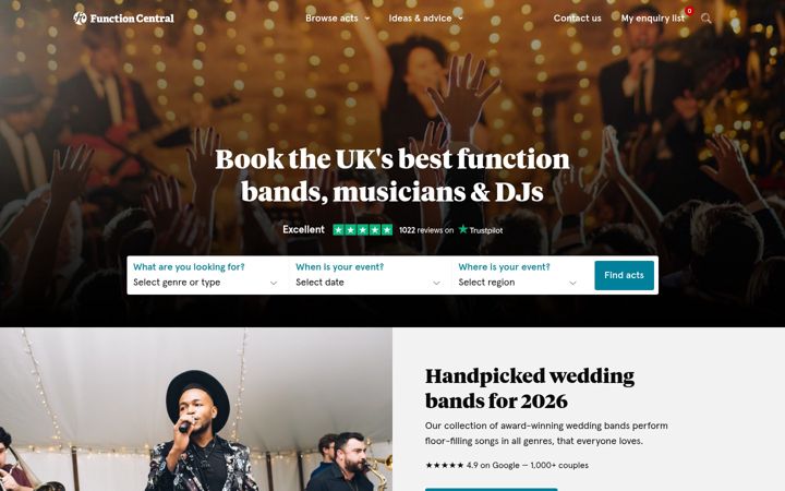 Screenshot of functioncentral.co.uk
