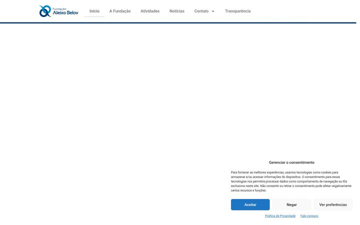 Snimka zaslona za fundacaoaleixobelov.org.br