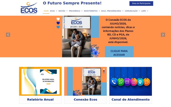 Screenshot of fundacaoecos.org.br