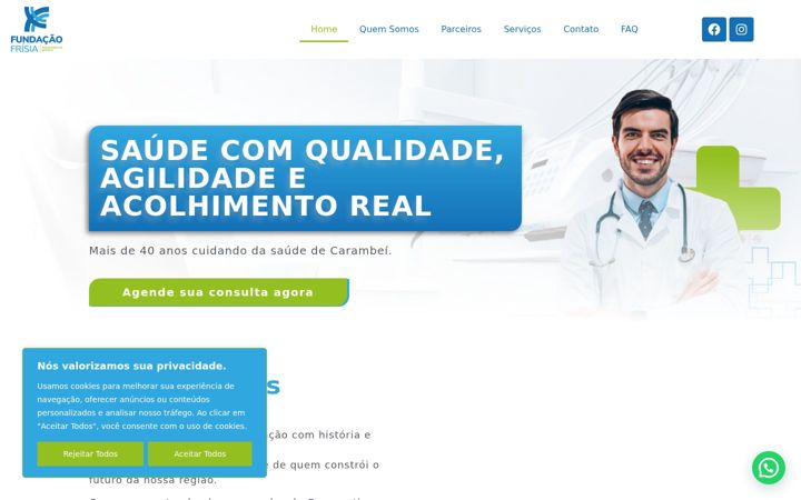 Snimka zaslona za fundacaofrisia.com.br
