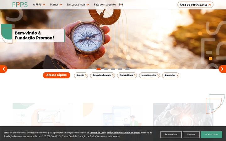 Screenshot of fundacaopromon.com.br