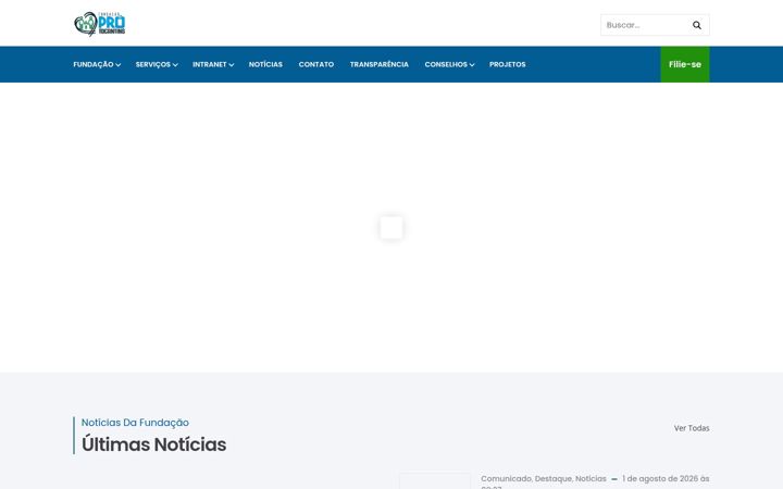 Screenshot of fundacaoprotocantins.org