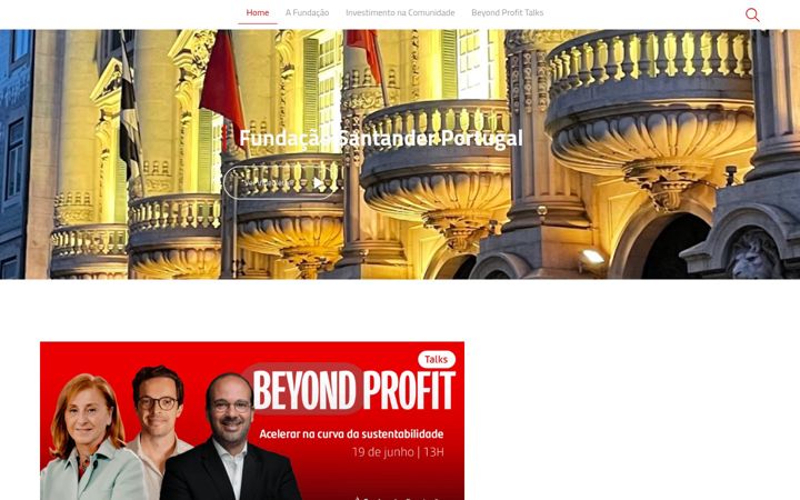 Skjermbilde av fundacaosantanderportugal.pt