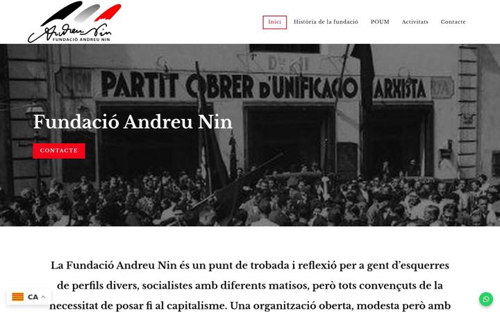 Screenshot of fundacioandreunin.com