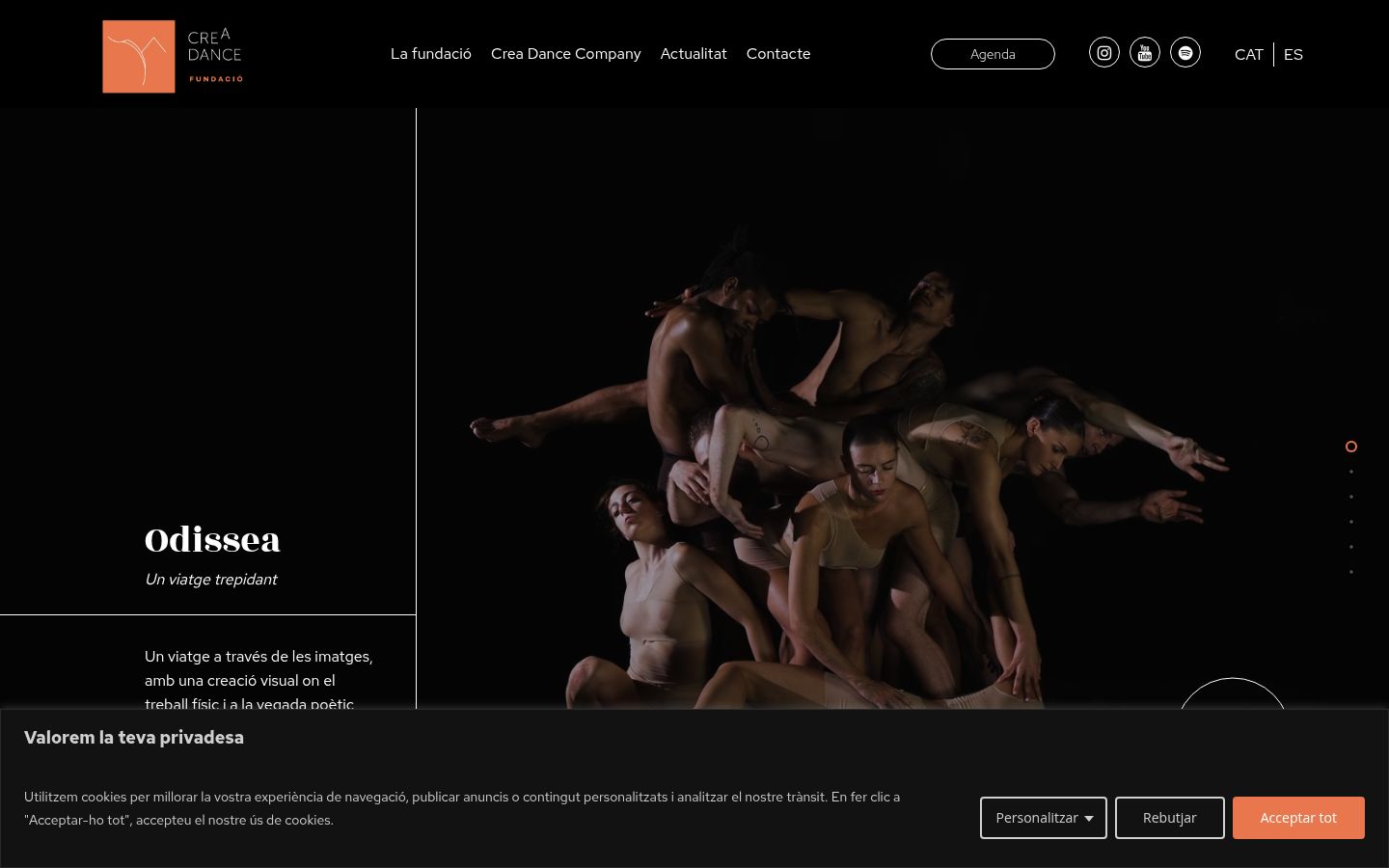 Captura de ecrã do banner de consentimento apresentado antes de qualquer interação