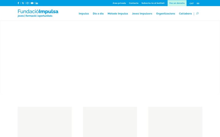 Screenshot of fundacioimpulsa.org