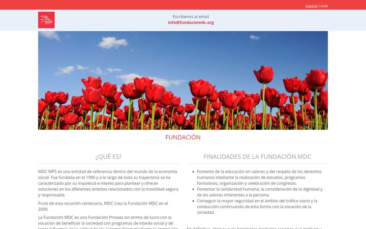 Screenshot of fundaciomdc.org