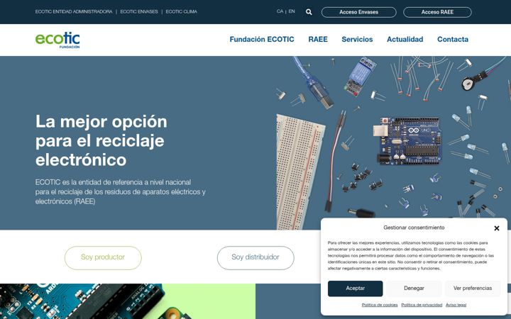 Screenshot of fundacion-ecotic.es