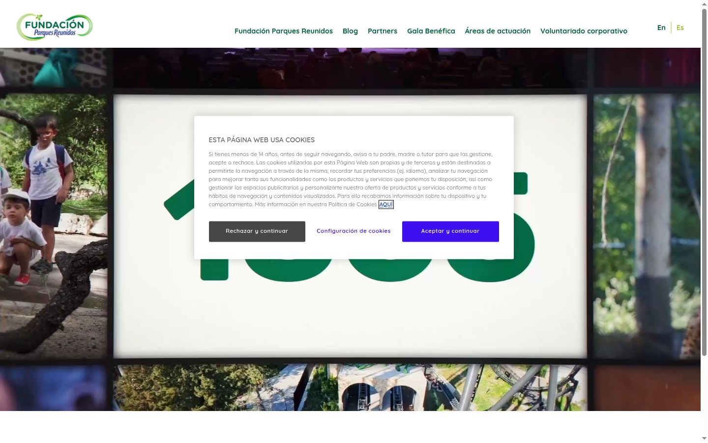 Screenshot tal-banner tal-kunsens muri qabel kwalunkwe interazzjoni