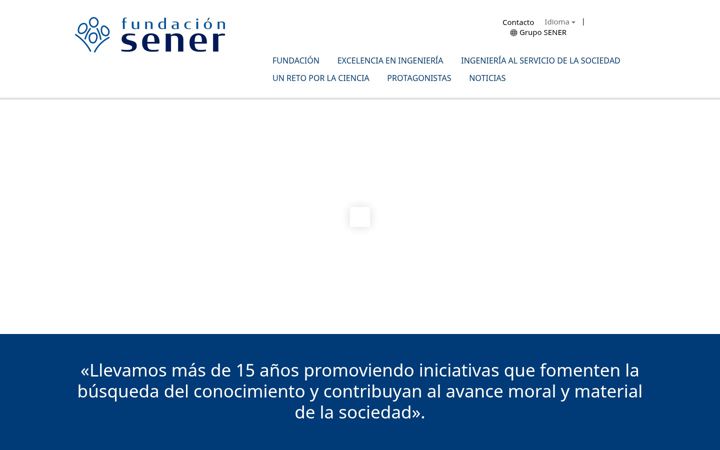Screenshot of fundacion.sener
