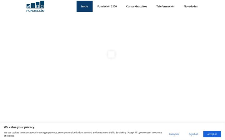 Ekrano kopija fundacion2100.es