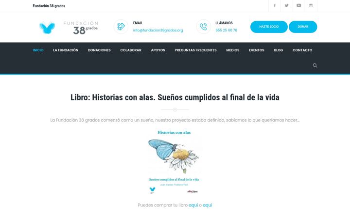 Screenshot of fundacion38grados.org