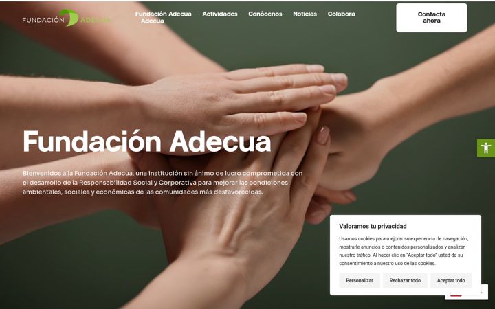Ekrano kopija fundacionadecua.es