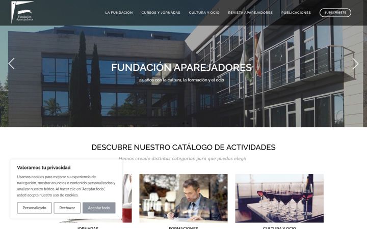 Screenshot of fundacionaparejadores.es