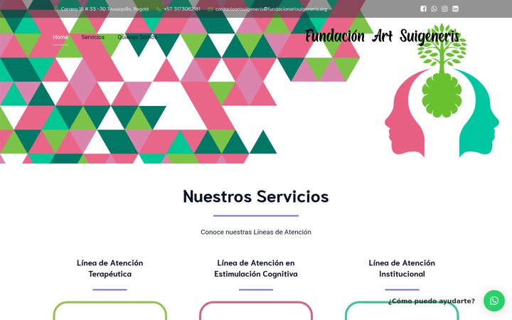 Screenshot of fundacionartsuigeneris.org
